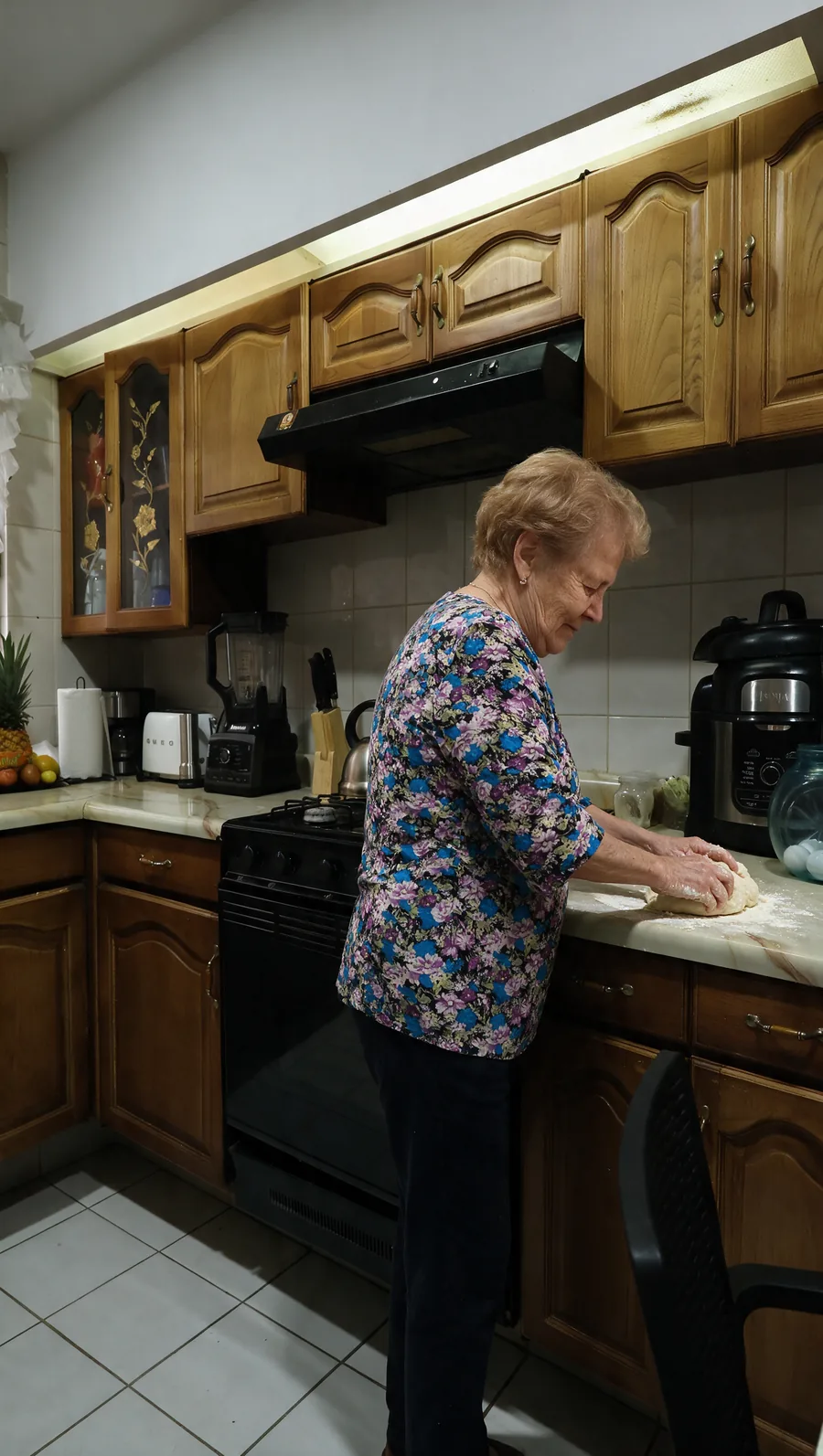 Preparación de alimentos frescos en la cocina de la casa